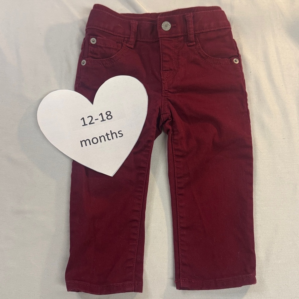 GAP Kids Burgundy Jeans